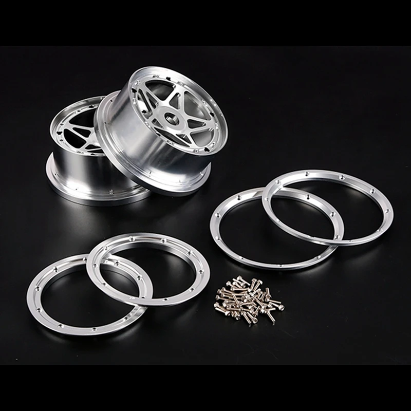 CNC Metal Front Hub Kit For 1/5 HPI ROFUN ROVAN KM BAJA 5B RC CAR Parts