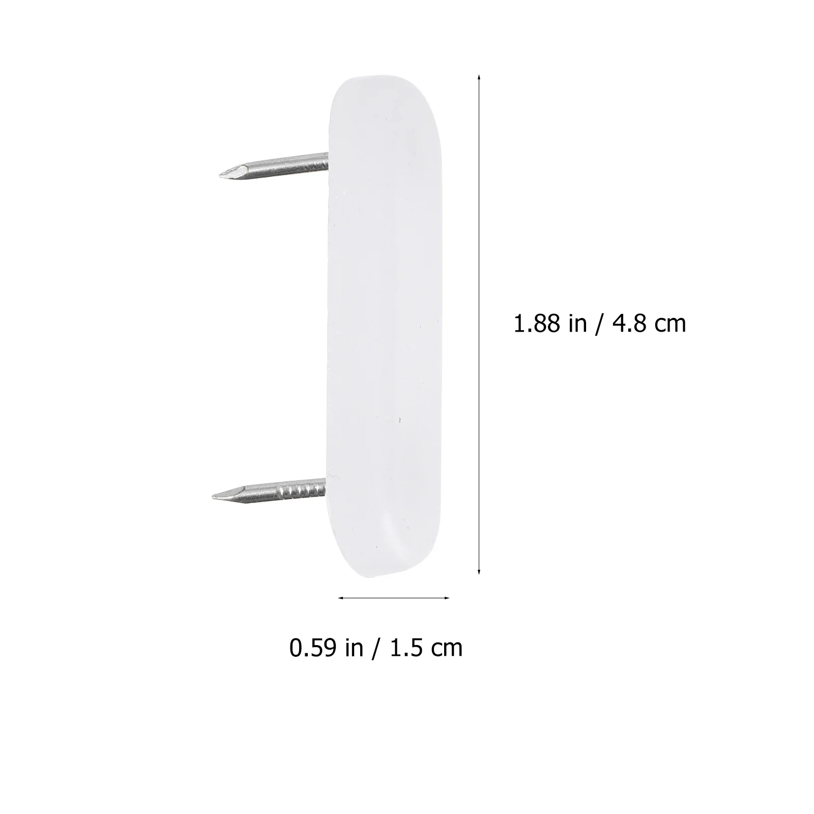 100Pcs Chair Foot Nails Furniture Glide Protective Pads Noise Proof Hardwood Vinyl Cement Floors Chair Foot Nail