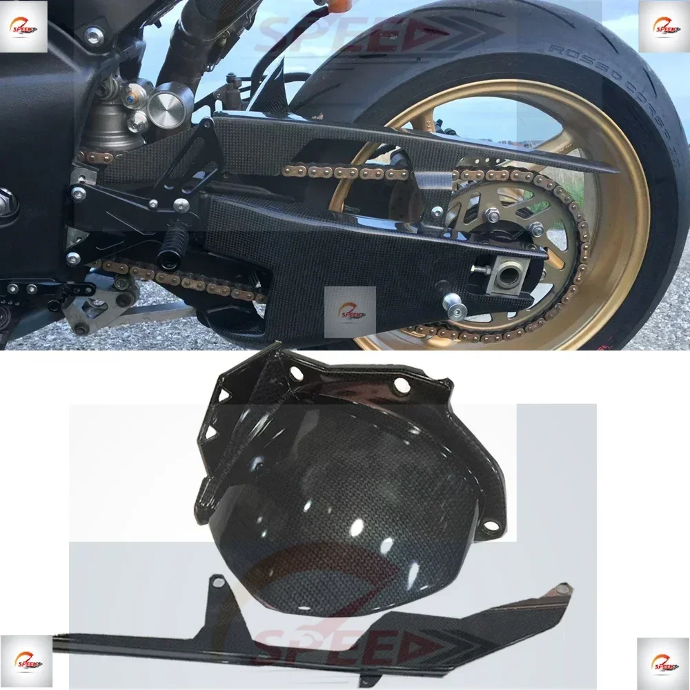 قطع الغيار للدرجة النارية الحاجز الخلفي المعانقة سلسلة الحرس غطاء الإطارات لياماها YZF R1 YZF-R1 2009 2010 2011 2012 2013 2014 YZFR1 قطعة من نسيج #1