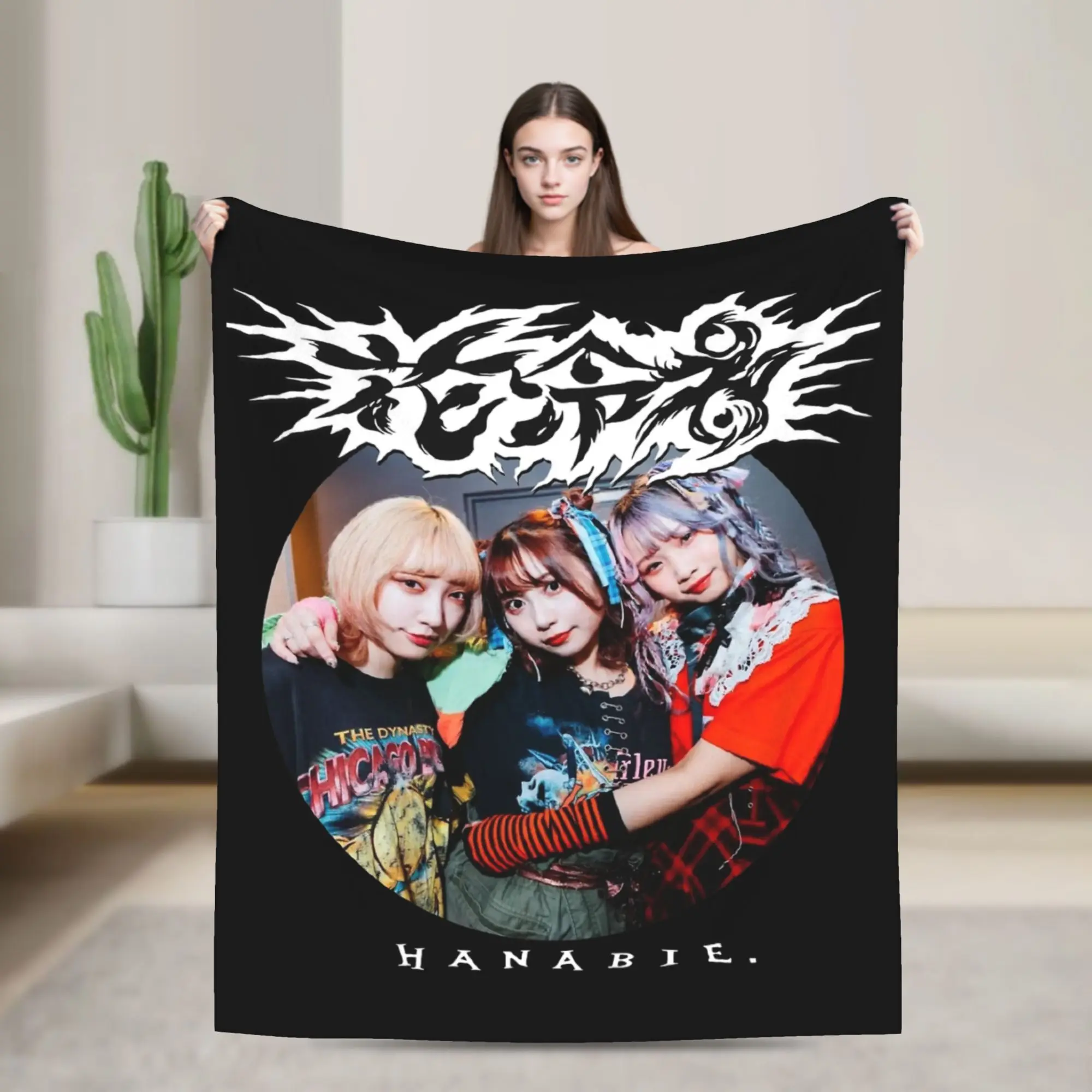 Hanabie Band  Print Blanket For Men Women Super Soft Cozy  Throw Blankets for Bed 50x60 Inches Multiple Sizes