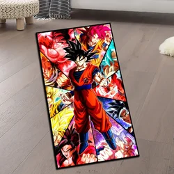Area Rugs Anime Goku Different Forms Super Saiyan Ultra Instinct Dragon Ball Z Handmade Printed Carpet for Home Decor