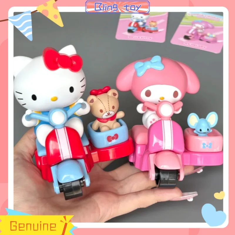 

Новая оригинальная в наличии, маленькая мотоциклетная серия, слепая коробка, милый настольный орнамент, коллекция игрушек, кукол, гаражный комплект, подарок для девочки