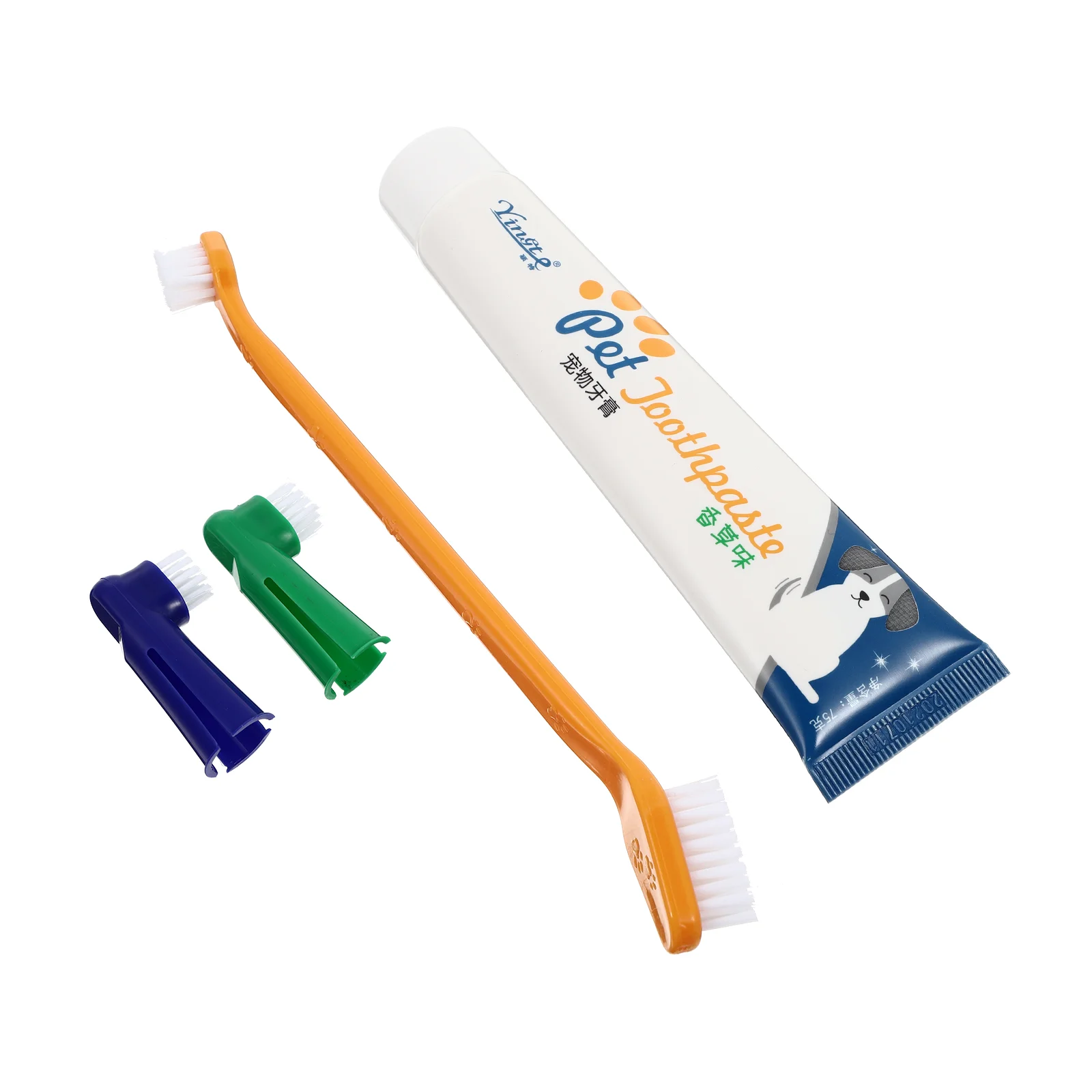 

Dog Teeth Cleaning Brush Kits Pet Toothpaste Set Supplies Dental Cream Puppy Shop