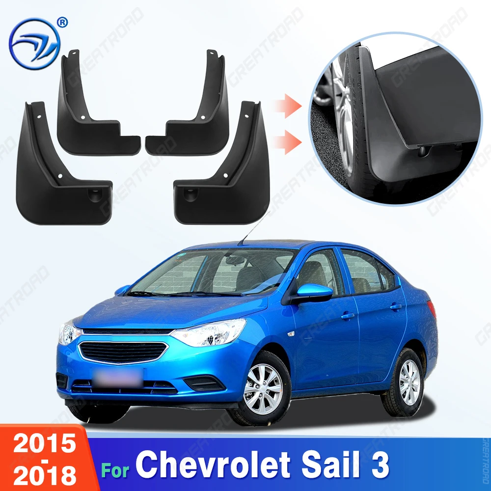 For Chevrolet Sail 3 2015-2018/ Chevrolet Aveo 2018-2022 Fender Mudflaps Splash Guards Mudguards Mud Flaps Car Accessories