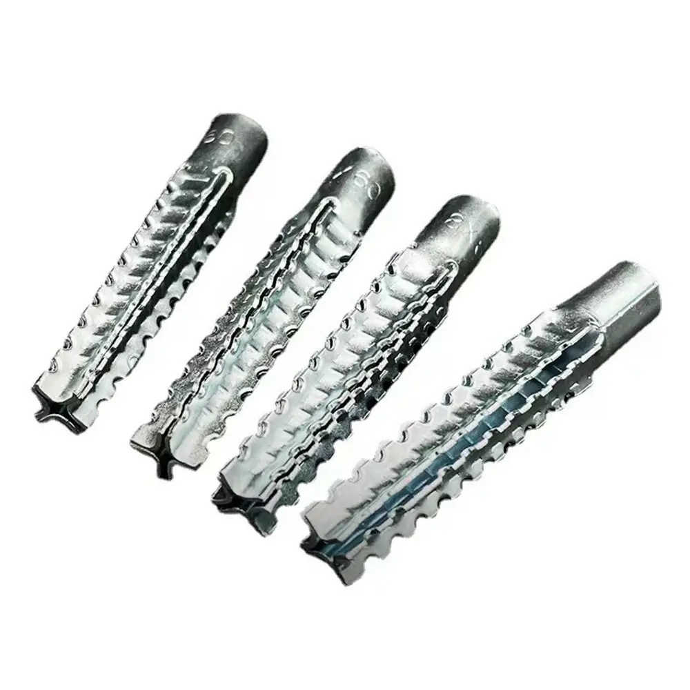 Metal Expansion Tube Pipe Self Tapping Screw Drilling Plug Solid Serrated Thorny Wall Anchor Expansion Bolt Home Improvement ﻿
