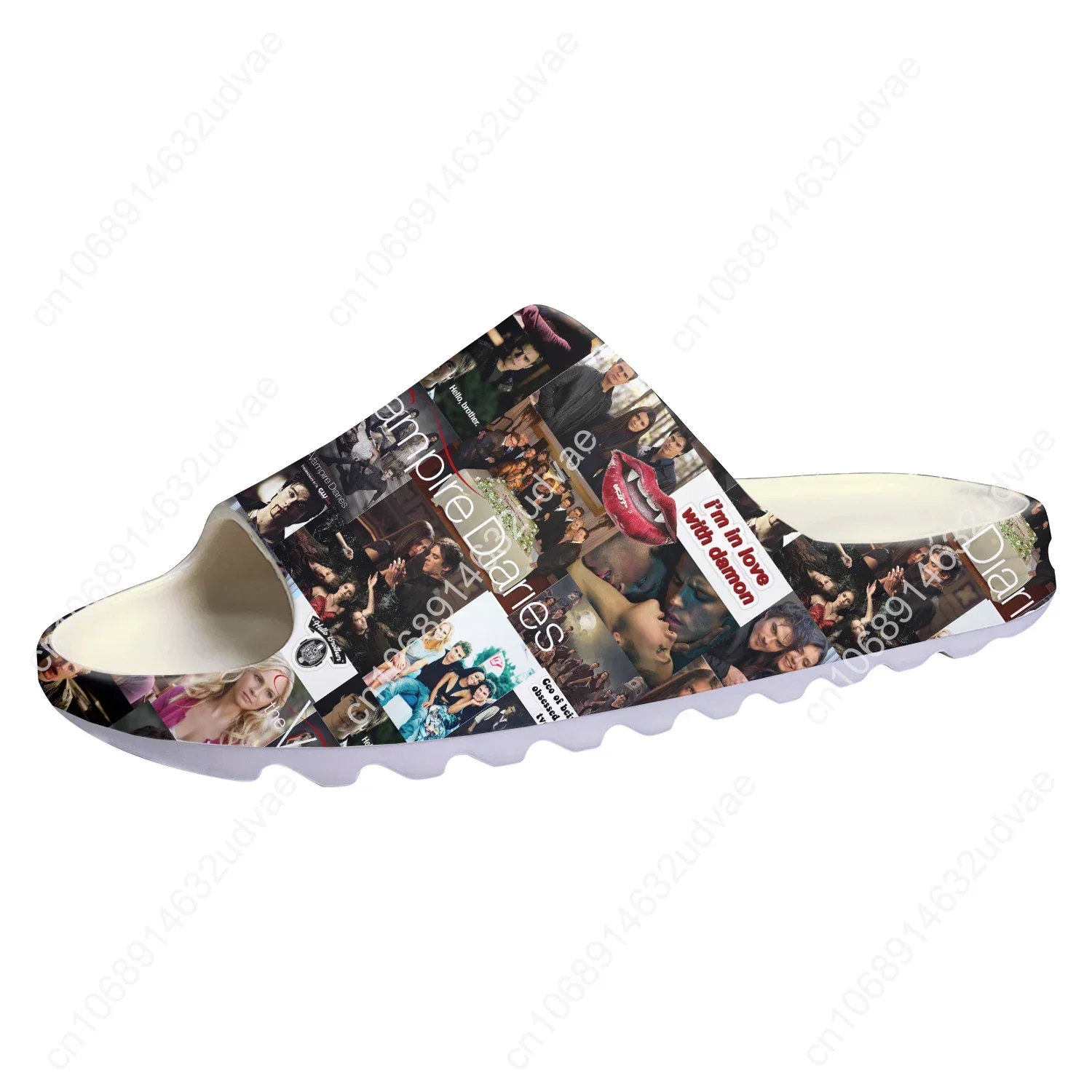 The Vampire Diaries Damon Salvatore Soft Sole Sllipers Home Clogs Custom Step On Water Shoes Mens Womens Sandals