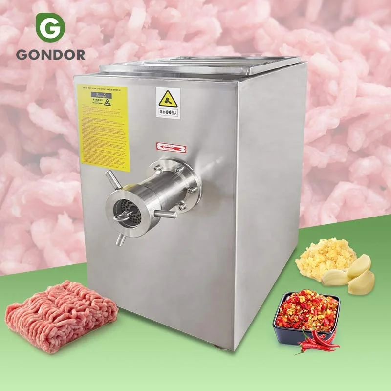 Beef Grinder Commercial Fish Mincer Electric Large Frozen Pork Meat Grind 500 Kg/Hour Mutton Mince Machine