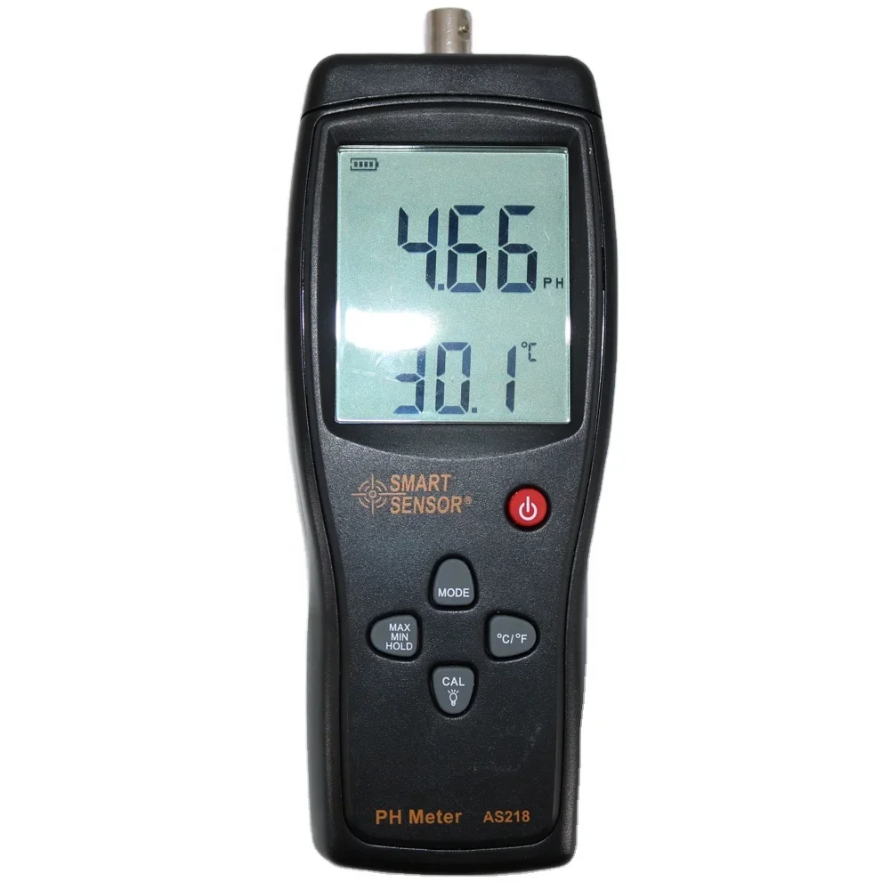 AS218 Digital Smart Sensor Digital PH Meter 0.00 ~ 14.00pH Soil PH Tester