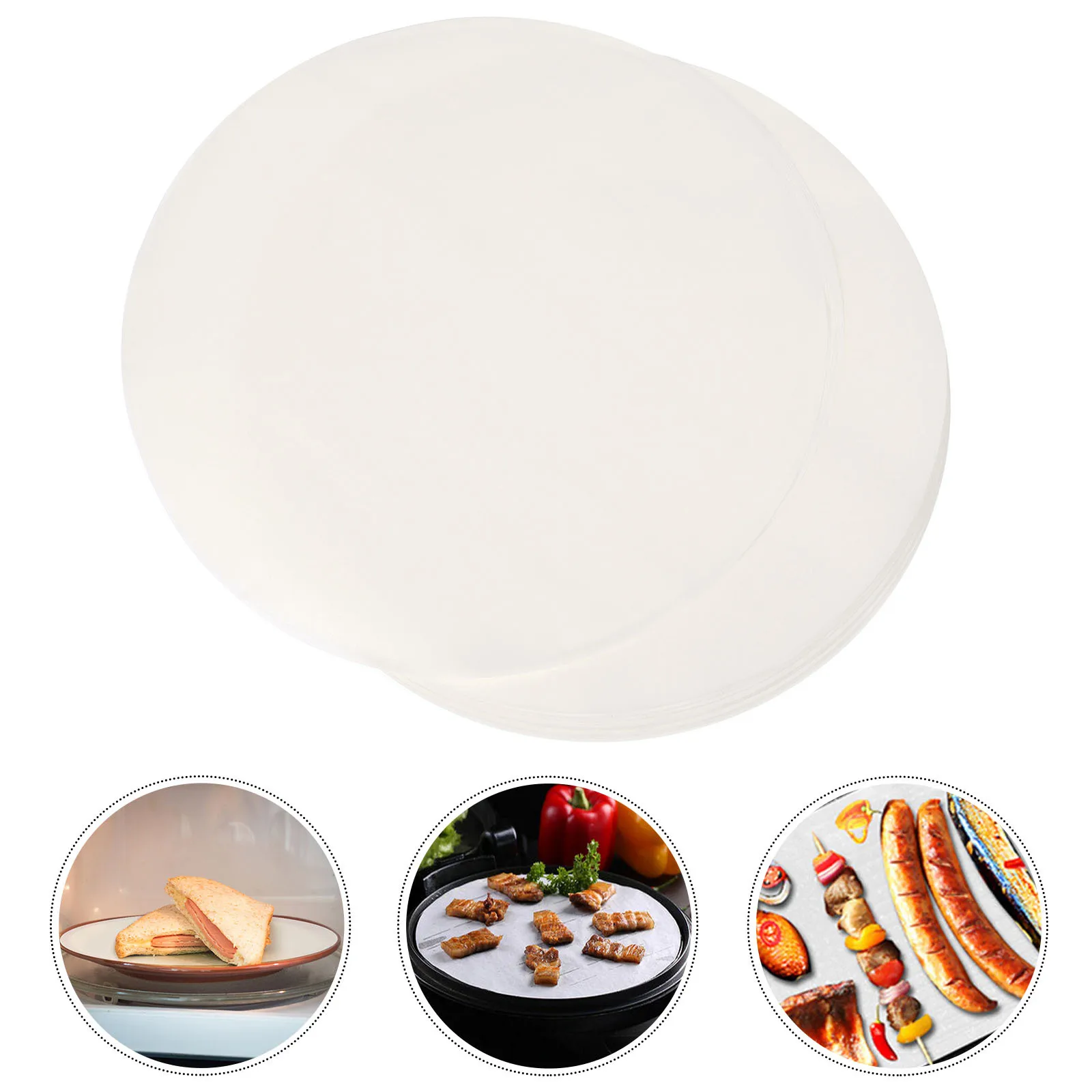 500Pcs Non-Stick Parchment Paper Kitchen Baking Sheets Oil Proof Waterproof Cake Cookie Baking Cooking Supplies