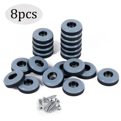 8PCS 가구 슬라이더 패드 – 나사형 바닥 보호대, 테이블 및 의자 다리 매트, 카펫 및 경재 하드웨어 도구용