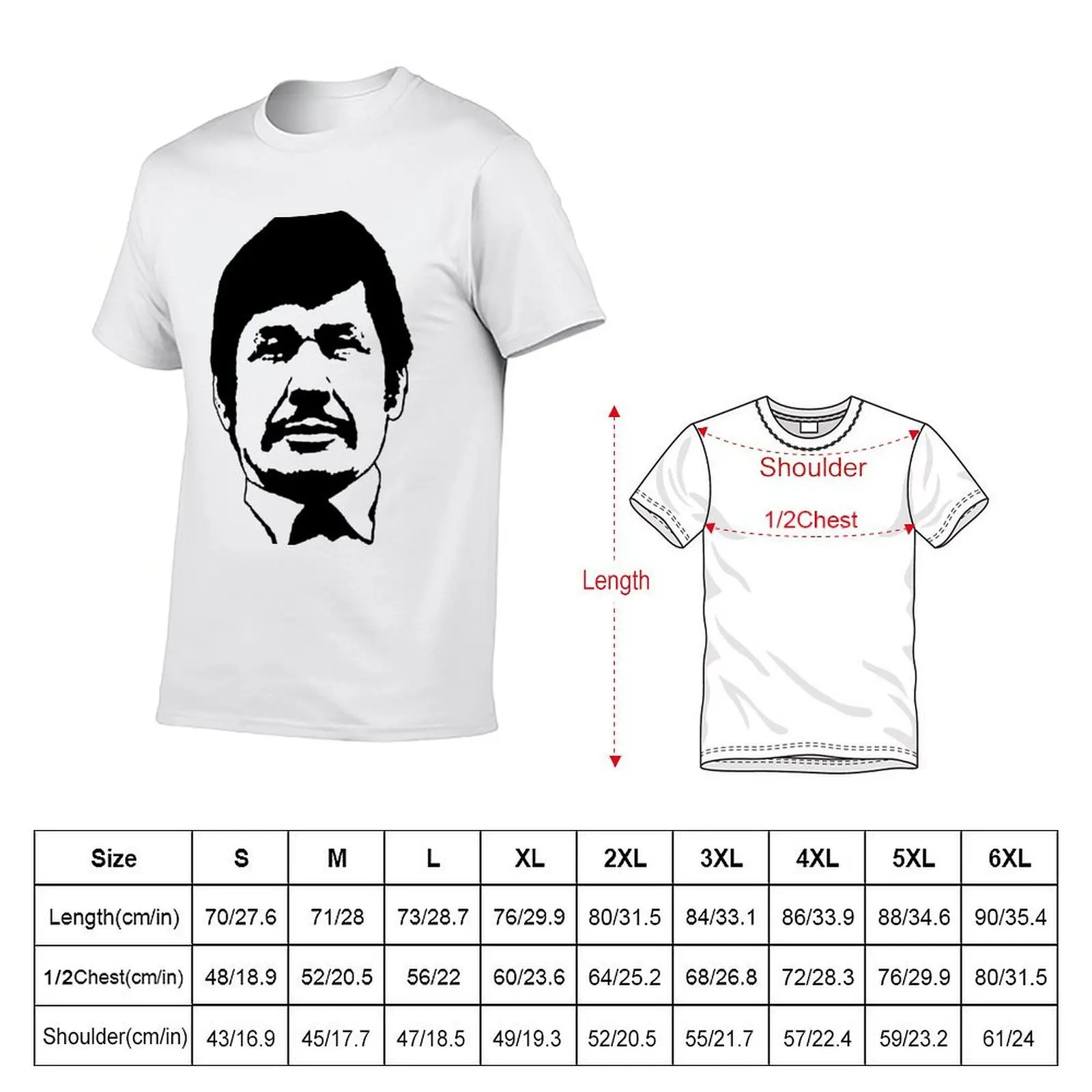 Charles Bronson stencil T-Shirt man t shirt cotton high quality man t shirts for men mens graphic t shirts T-shirt