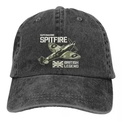 Summer Cap Sun Visor Fighter Aircraft RAF Plane WW2 Aeroplane British Caps Spitfire Cowboy Hat Peaked Trucker Dad Hats