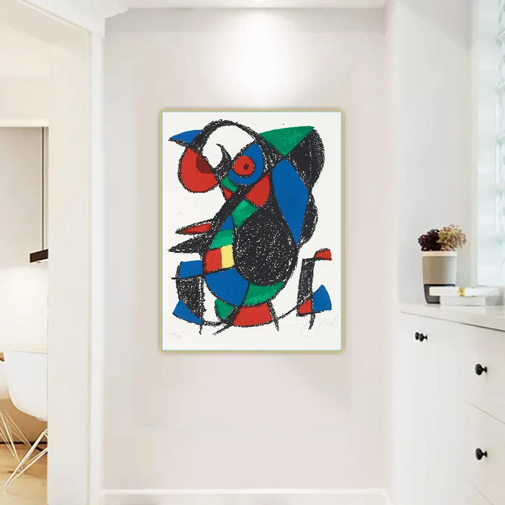 

Joan Miro " Lithographe II " Abstract Canvas Oil Painting Artwork Poster Picture Wall Hanging Decor Home Living Room Decoration