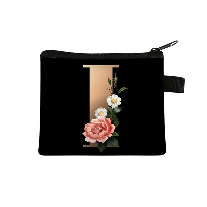 Bolsa de luxo feminina bolsa de moedas A-Z alfabeto carteiras femininas meninas bolsas de festa de noiva saco de dinheiro titular do cartão chave caso chave