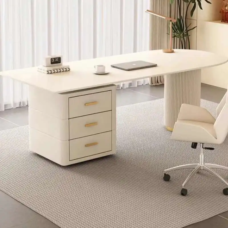 

Drawers Storage Office Desk Modern Writing Luxury Workstation Office Desk Conference White Mesa De Escritorio Room Furniture