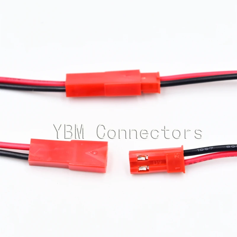 

10Pairs 100mm 2 Pin JST Plug Connector Male+Female Plug Connector Cable Wire for RC Toys Battery LED Lamp