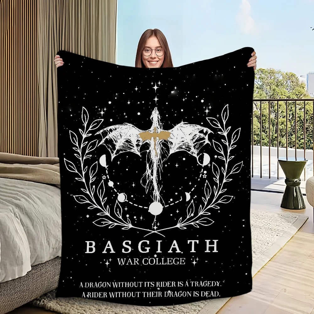 Manta de libro de franela con ala W, manta de felpa suave y cálida y cómoda para sofá, sala de estar, oficina, dormitorio, regalo de viaje de dragón