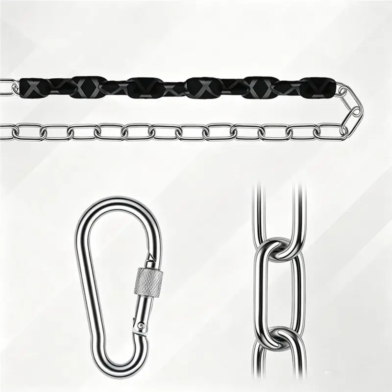 ABMR-Chains 8 Pack 2-Pack Quick Connection Buckles For Swings Chains Hardware Hanging Chain For Swings Hammocks