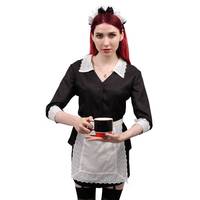 WENAM IN STOCK Halloween Moira O'Hara American Cosplay Horror Story Costume Women's Sexy Maid Dress With Apron Waiter Uniform