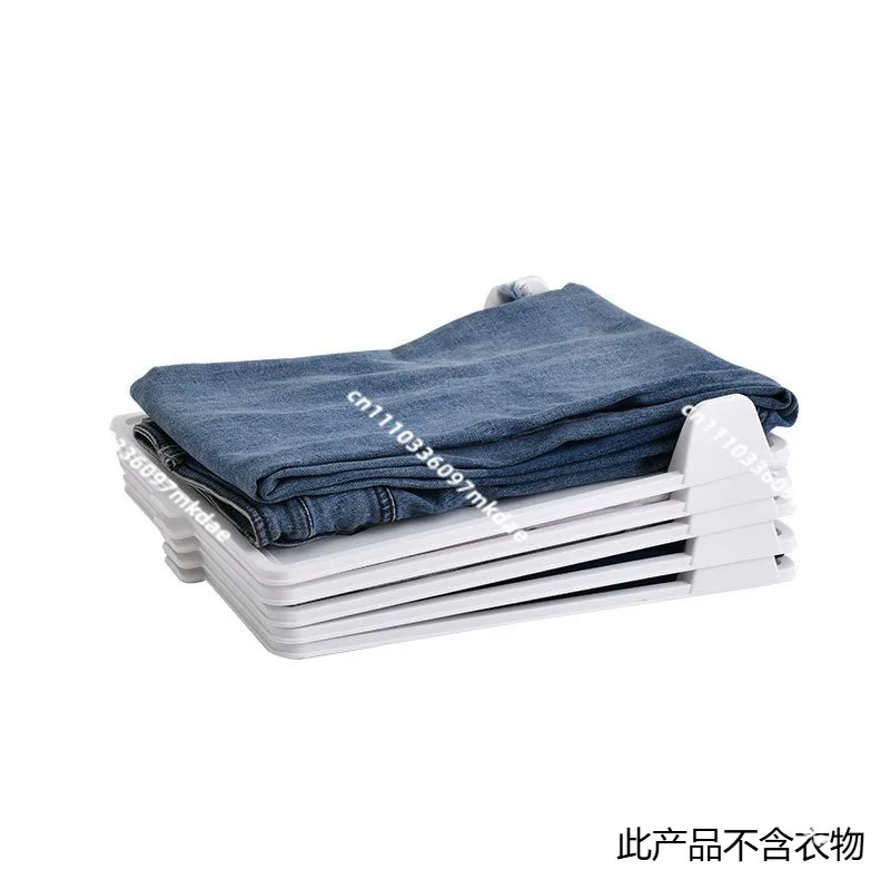 Folding clothes storage artifact, lazy folding board, t-shirt shirt sorting sleeping wardrobe classification