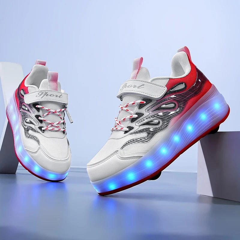 

Unisex Kids' Sports Roller Sneakers (2025 New): Invisible 4-Wheel Heelys – Student Skates