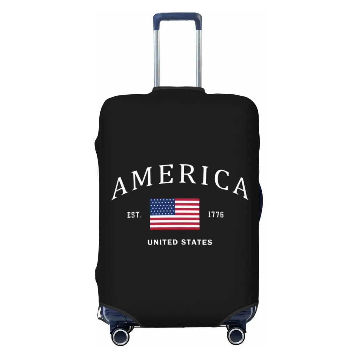 

Пользовательский флаг США, чехол для багажа, модный США, Америка, гордость, патриотический защитный чехол для чемодана, костюм для 18-32 дюймов