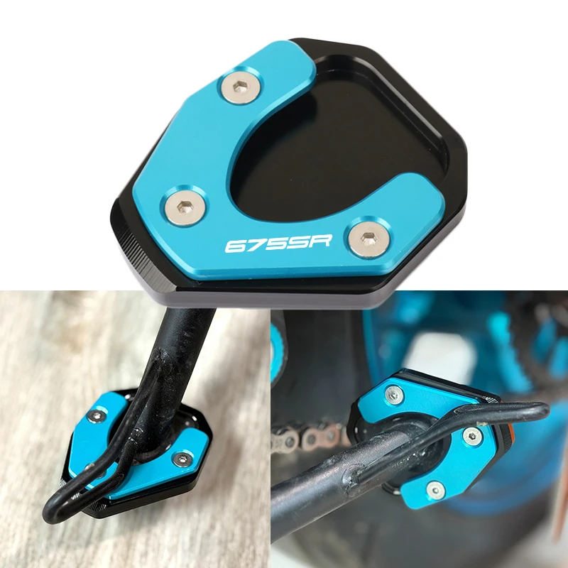 Pour CFMOTO 675SR 675SR-R 675 SR SR-R 2024 2025 – Extension de béquille latérale de moto, plaque d'agrandissement de support de béquille