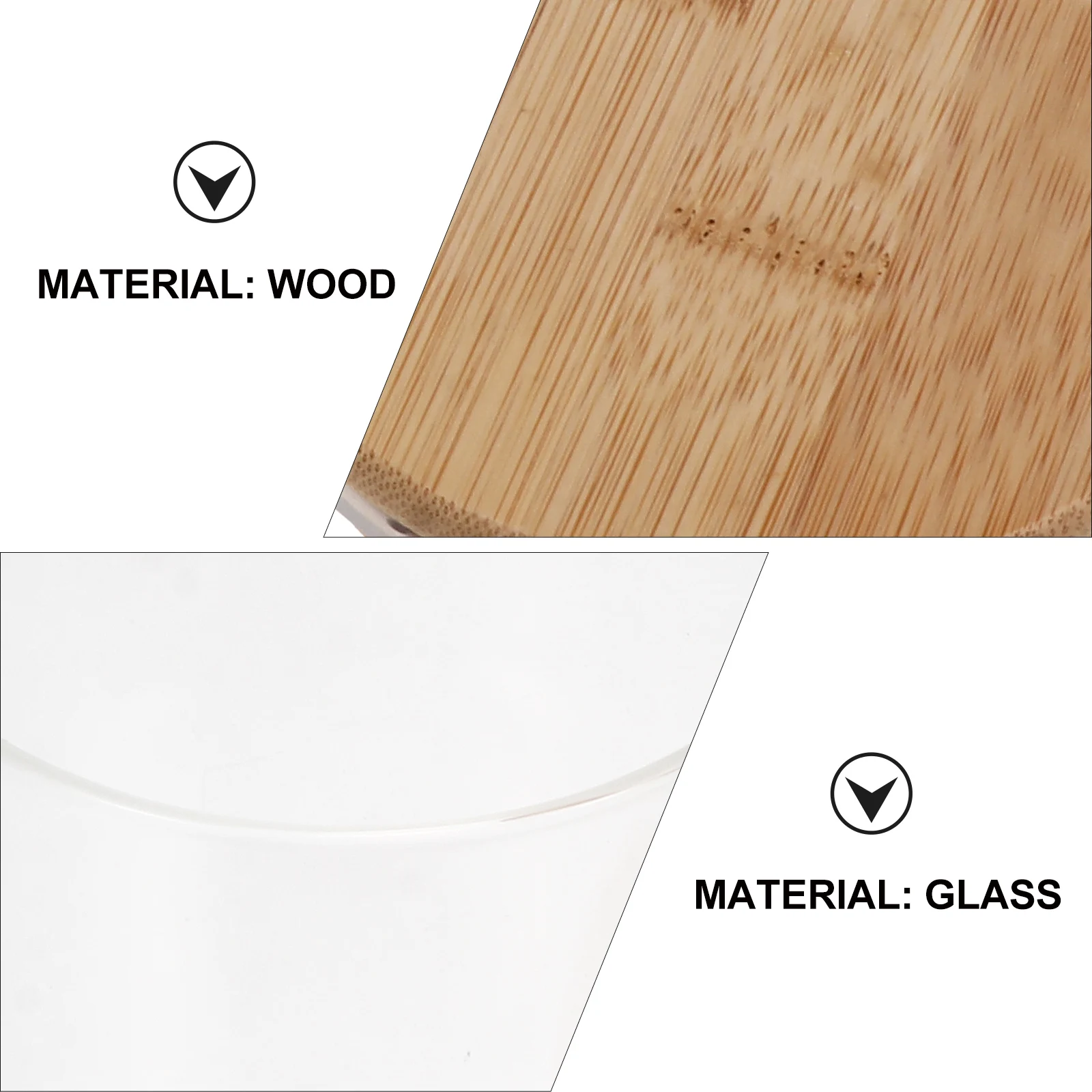 

1pc Bamboo Lid Storage Jars Transparent 800Ml Food Sealing Glass Jar Multipurpose Kitchen Container With Sealing Ring Food