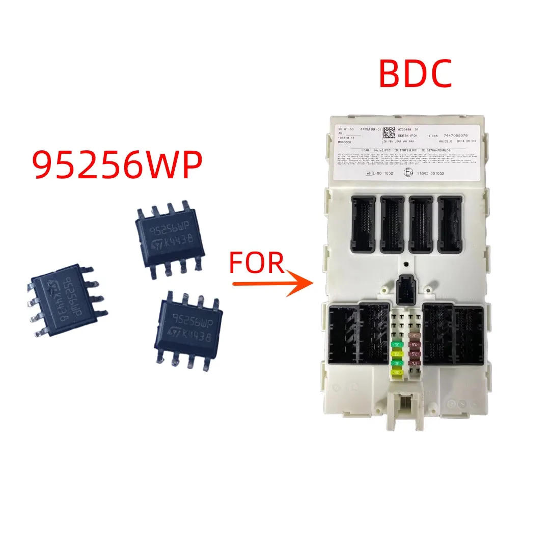 Keychannel 5 Buah 95256 95256WP FEM EEPROM Chip Instrumen Mobil Chip Memori SOP8 Pin untuk BMW BDC Chip Pengganti Kotak Pintar