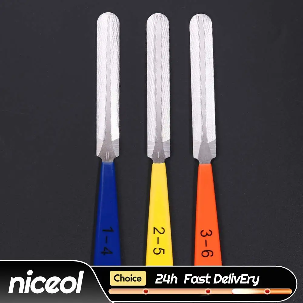 3pcs/set Fret Crowning File Professional Diamond Guitar Repair Files  Luthier Repair Tools String Instrument Maintenance