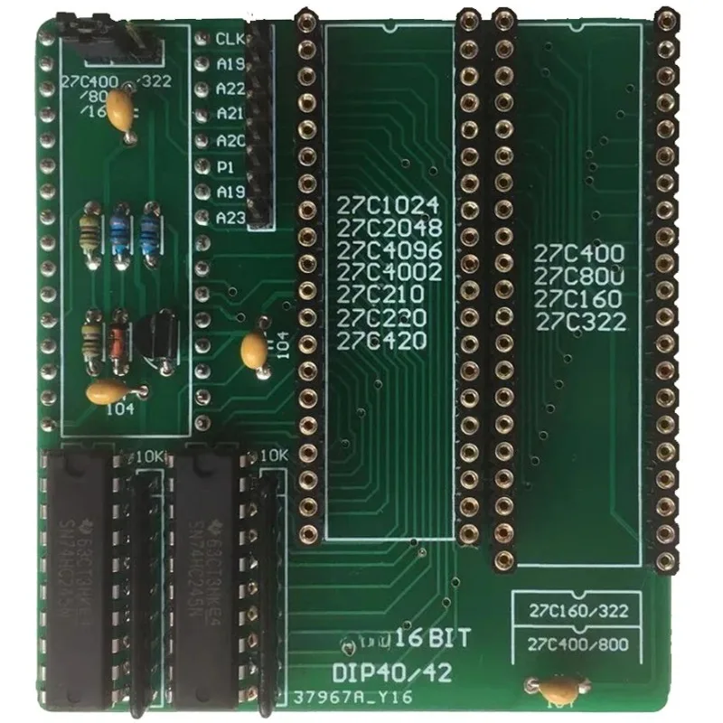 For EPROM 16BIT Adapters 27C400/800/160, 27C322, 27C1024/2048/4096