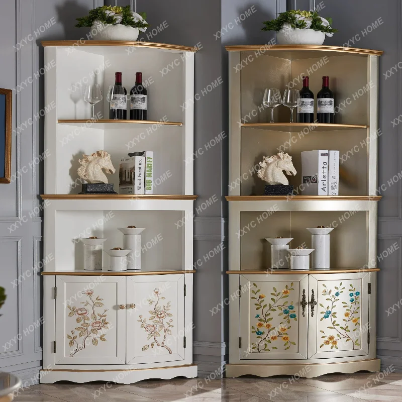 XXstyle minimalist corner painted decorative cabinets are stylish and elegant for small apartments