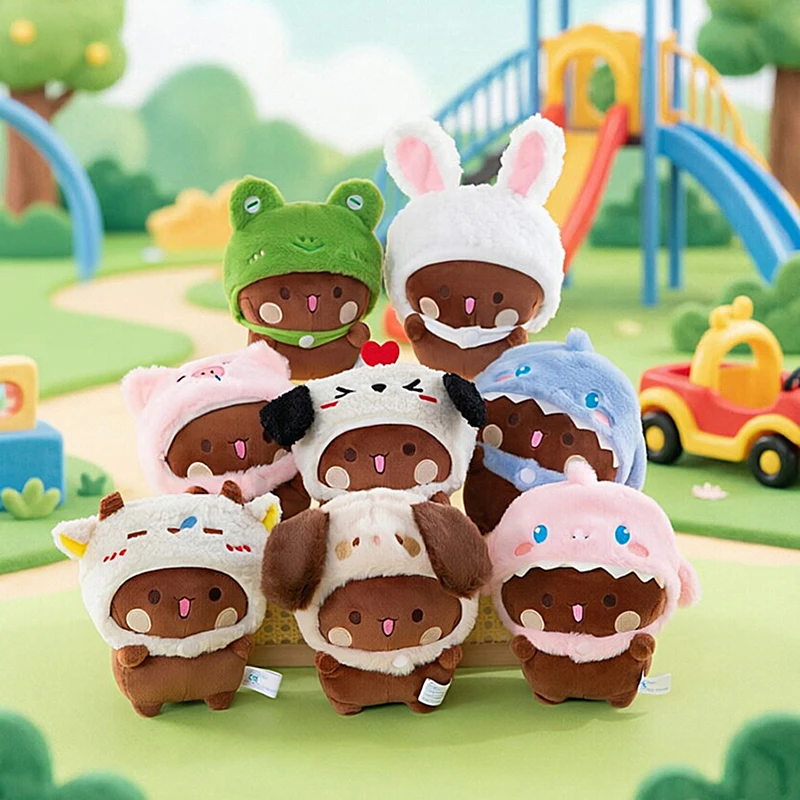 New 20cm Panda Bubu and Yier Plush Toys Cross Dressing Doll Cartoon Panda Bubu and Dudu Various Styles Wear A Hat Plush Toys