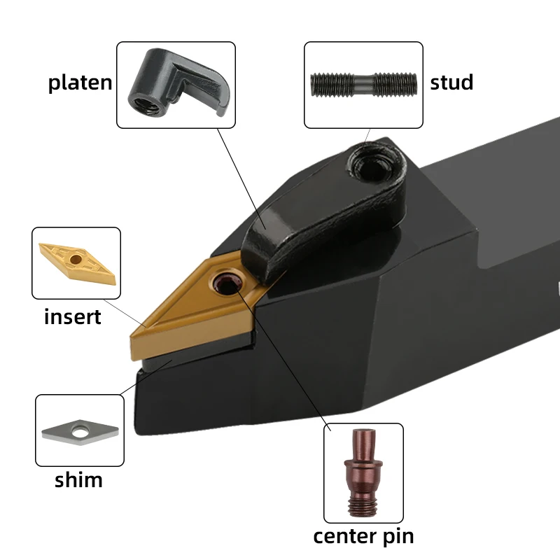 External turning tools holder wholesale indexable inserts holder MVVNN2020K16 cnc machine tools bar for VNMG1604 inserts