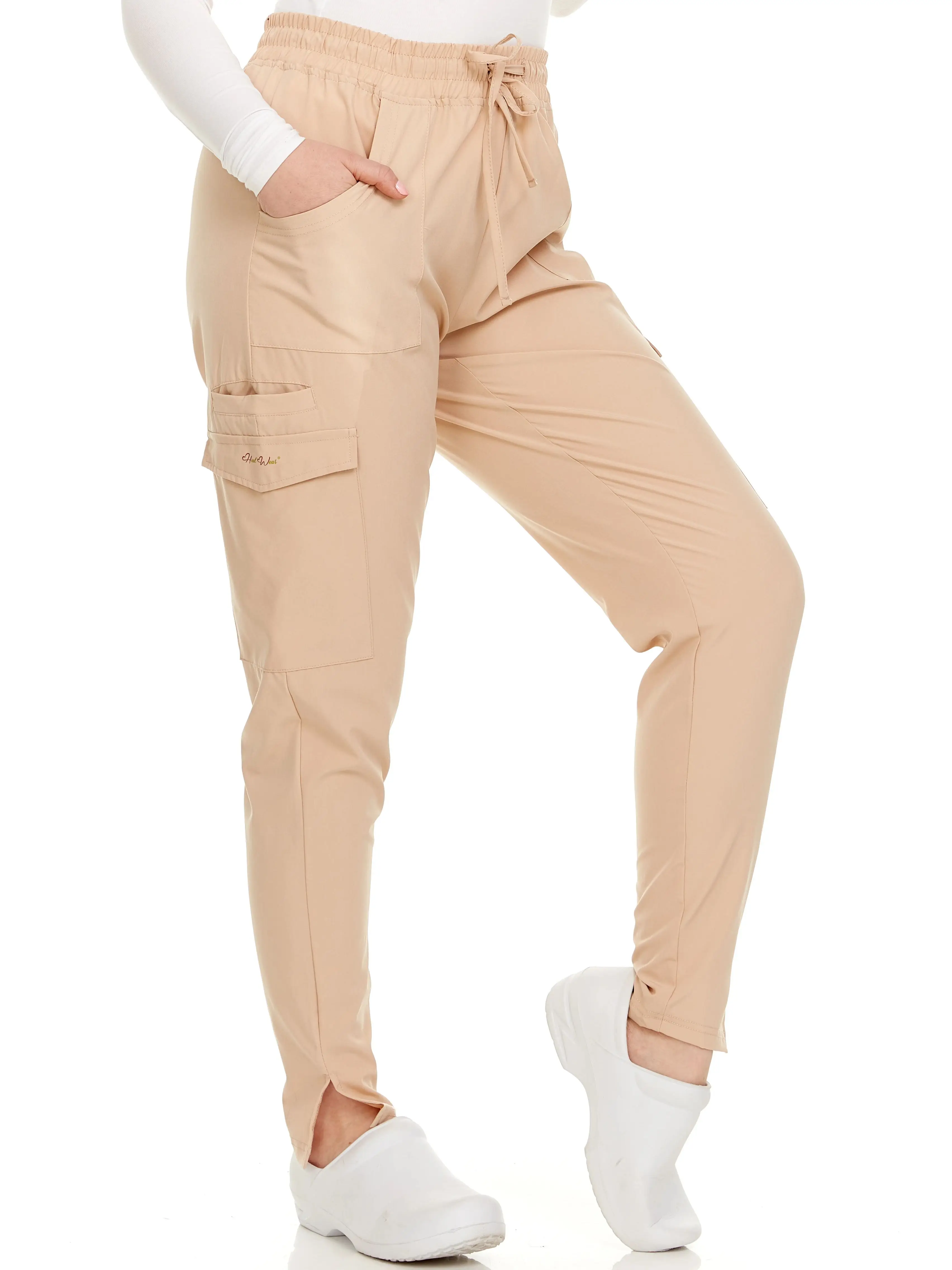Heal + Wear Women Scrubs Pants Female  With Pockets Regular Fit 4 Way Stretch