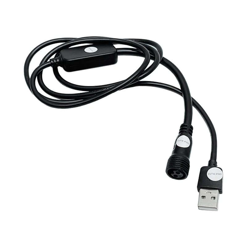 

USB-кабель-удлинитель с разъемом USB (мужской) на 2-контактный разъем (женский) для зарядки, 1 м, подходит для солнечных светильников