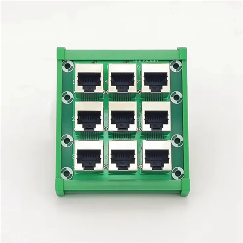 A88E-BRK8P8CSJ لوح مهايئ 9-Way Bus Breakout Board محطة كتلة، موصل DIN السكك الحديدية قابل للتركيب