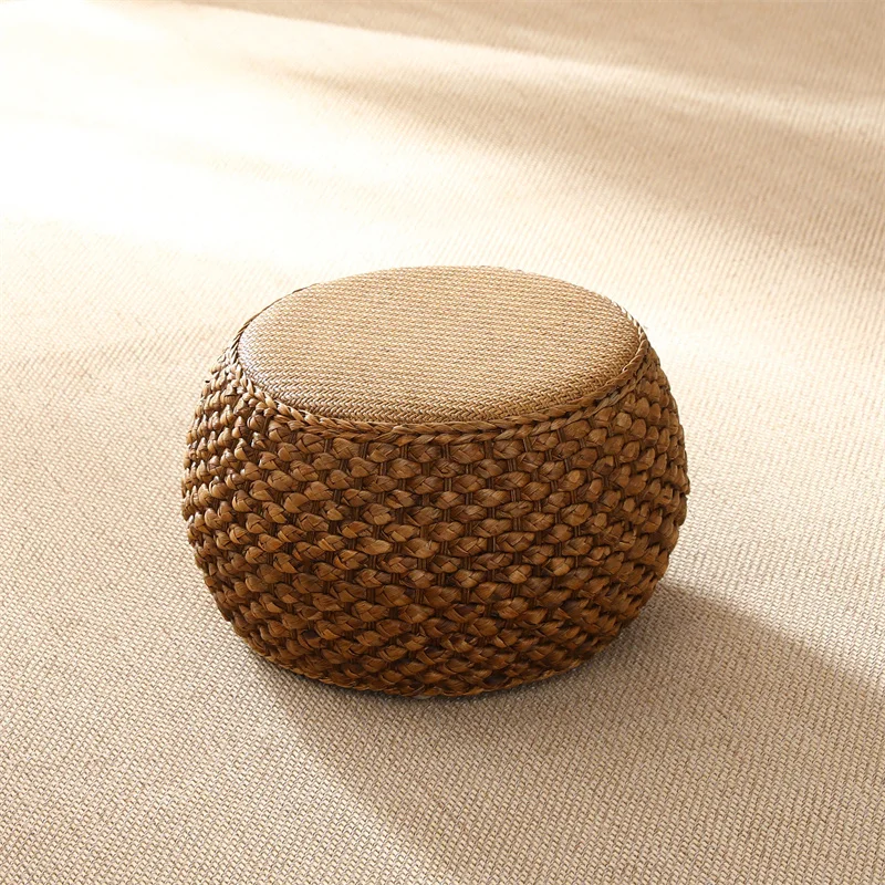 

Mid century rattan stool Minimalist comfortable modern design bedroom stool coffee table elegant taburete dormitorio furnitures