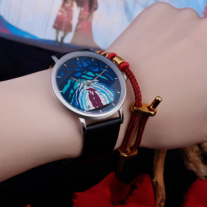 Anime Heaven Official's Blessing Watch Xie Lian Hua Cheng Light-sensitive Color Change Waterproof Student Watches Doujin Gifts