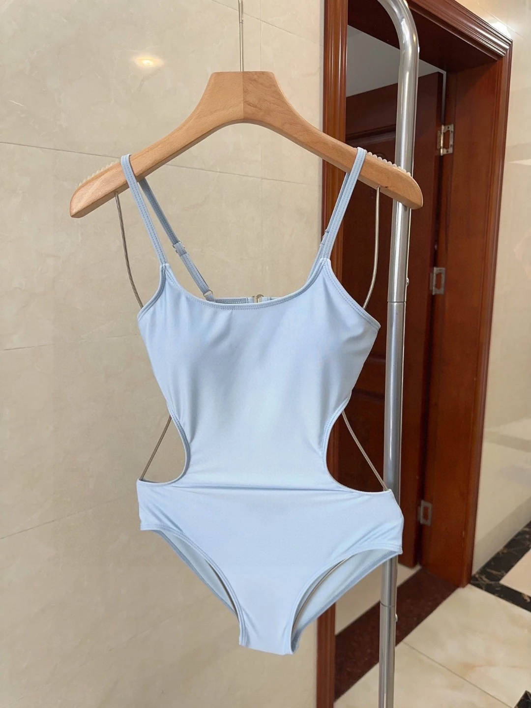 

New Womens Swimsuit Solid Color One Piece Elegant Bathing Suit Slimming Monokini Beach Vacation Pool Party Fashion Swimwear