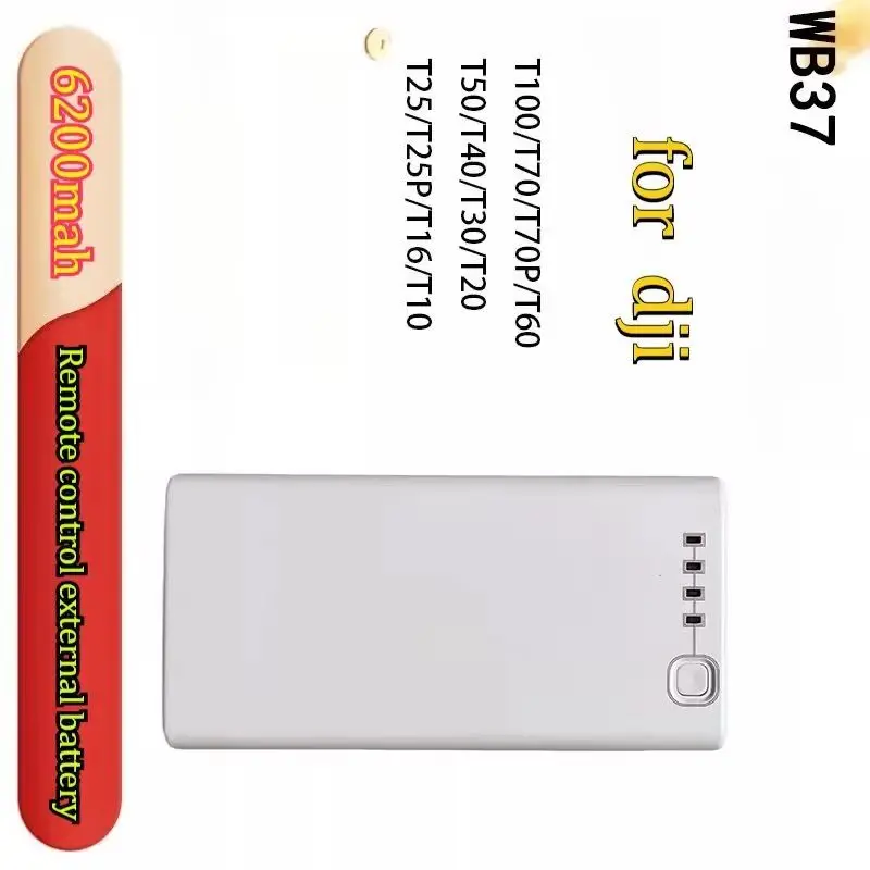 

6200mAh Suitable for DJI Remote Control External WB37 Battery T70T100T70PT60T50T25PT40 Long Range Charging Battery