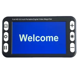 Display LCD da 5 pollici lente d'ingrandimento portatile lente d'ingrandimento Video a bassa visione aiuto alla lettura elettronica, lente d'ingrandimento Video portatile portatile digitale