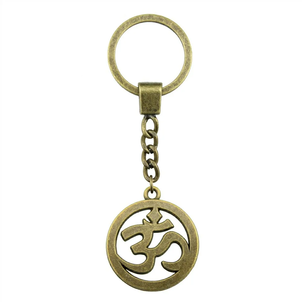 Fashion 2 Colors 25mm Om Sign Charms Pendants DIY Women & Men Jewelry Key Chain Souvenir Gift