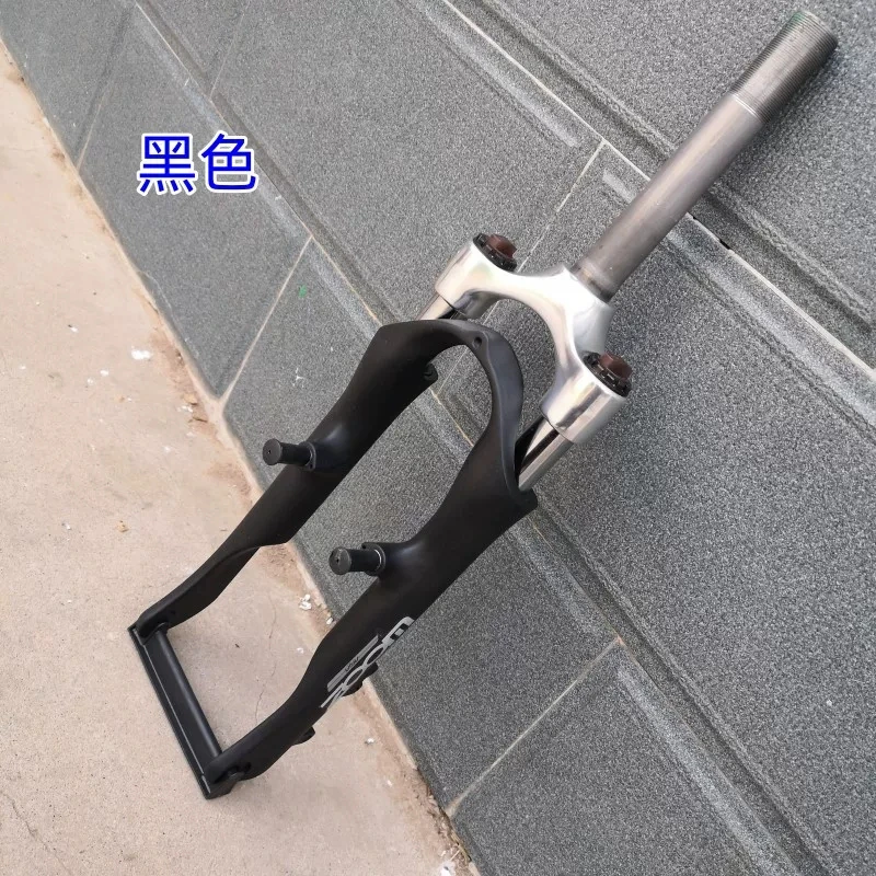 

20 inch bike fork 25.4*158 mm toothed disc brake hydraulic V brake front fork aluminum alloy suspension bicycle fork