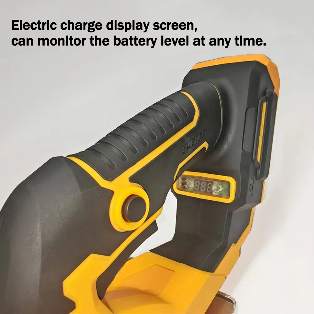 Sega circolare elettrica da 5,5 pollici Rotore esterno senza spazzole Utensili elettrici ad alta potenza a batteria compatibili con la batteria Dewalt 18V