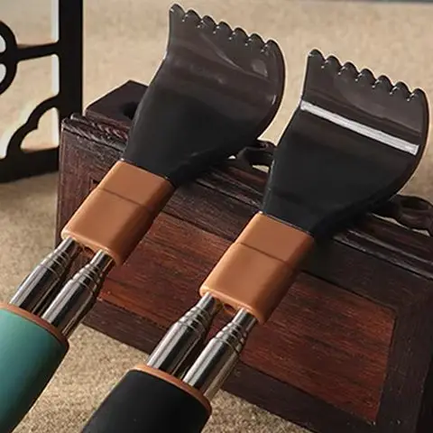 

Stainless Steel Retractable Scratcher Portable Telescopic Back Scratcher Itch Massage Tool Adjustable Double Pole Scratcher Gift