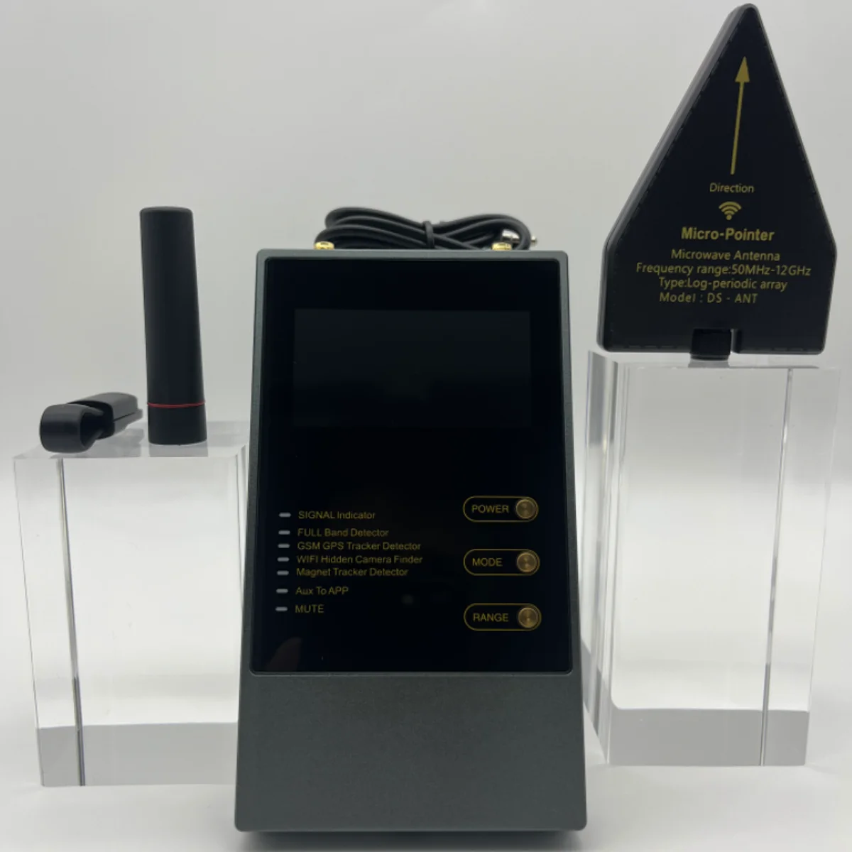 

Модернизированный детектор скрытой камеры WT10 - Технология сегментации частоты, без обнаружения глухой зоны GSM 900/1800 МГц Сигналы Вибрационная сигнализация