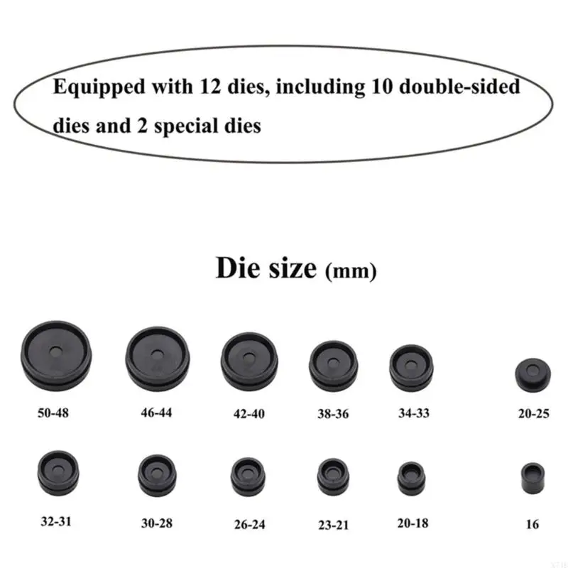 X7JB Regardez pour Case Press Die Set Watch Back Cover Tool & Dies for Watchma