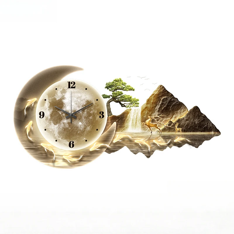 Creative Aesthetic Clock Wall Minimalist High Quality Light Luxury Nordic Fashion Wall Watch Interior Reloj De Pared Home Decor