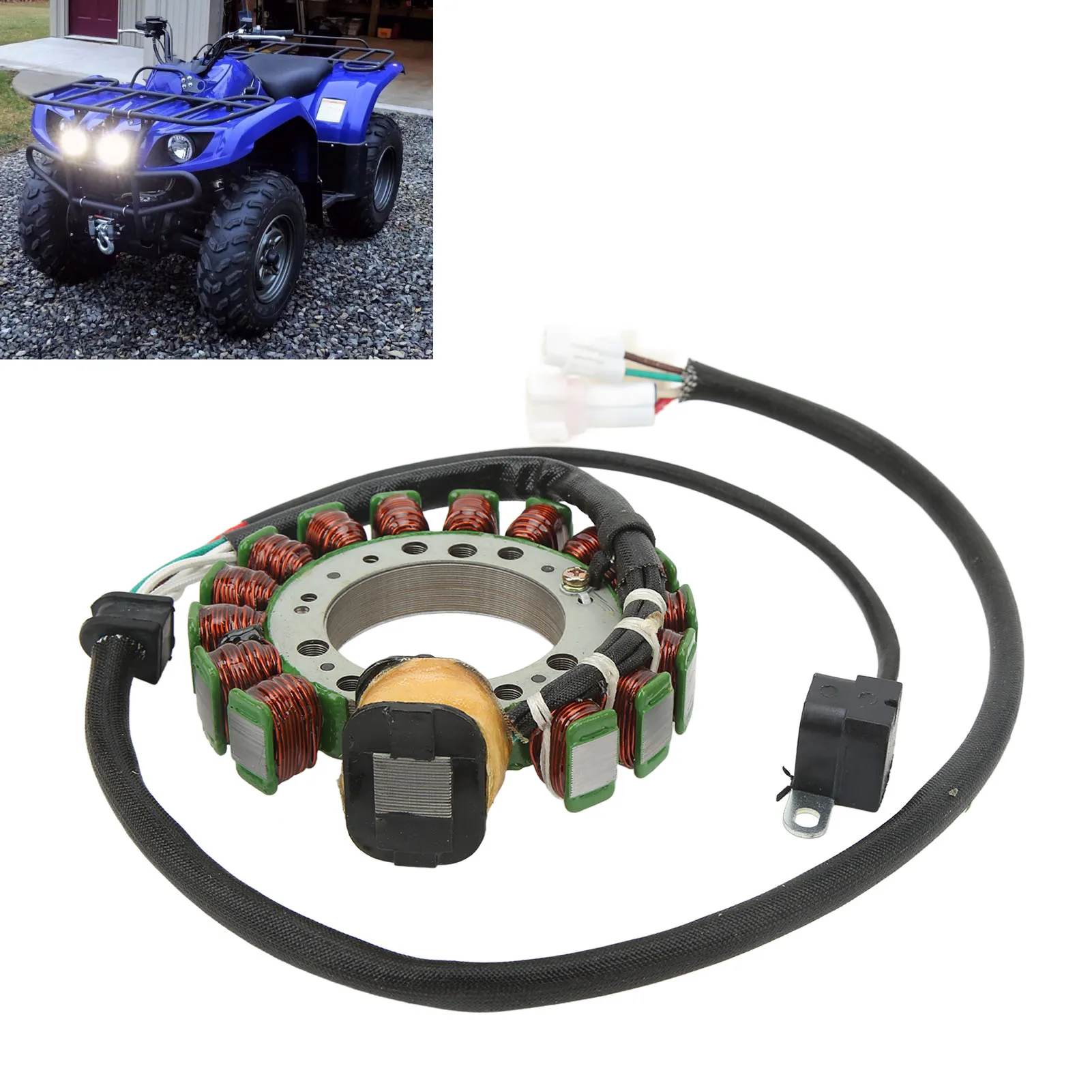 

3HN 85510 10 00 Замена катушки статора для Yamaha Warrior 350 YFM350 — медь с низкими магнитными потерями